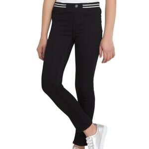 Jordache Girls Rib Waist Skinny Jeans Black Sz. 10